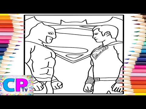 Batman vs Superman on IPad/Batman and Superman Logo/@coloringpagestv Elektronomia - Collide [NCS]
