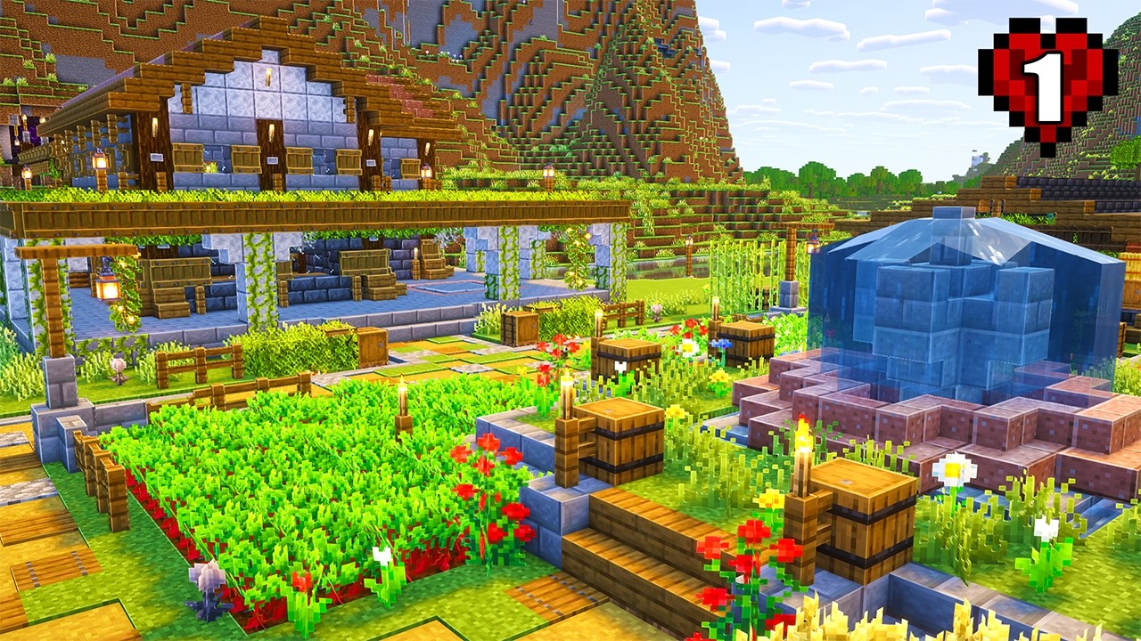 The Perfect Start to My Forever World in Minecraft Hardcore (100 Days)