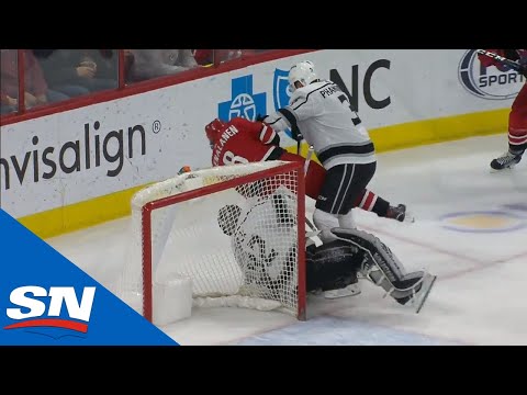 Hurricanes Score After Jonathan Quick Gets Taken Out By Dion Phaneuf And Can’t Recover