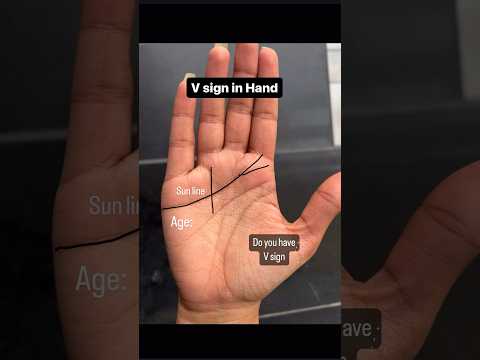 Do you have V sign in hand #shorts #videos #online #palmistry
