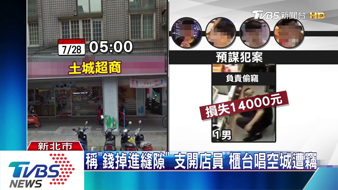 支開大夜班店員偷竊 鍋蓋頭4少劫1萬4千元