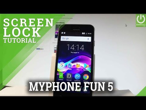 How to Set Screen Lock myPhone Fun 5 - Use Pattern and Password