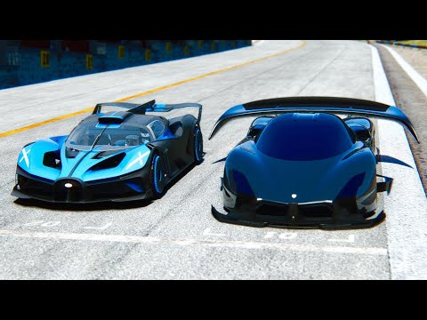 SSC Tuatara GTR Concept vs Bugatti Bolide at 24 KM Drag Race
