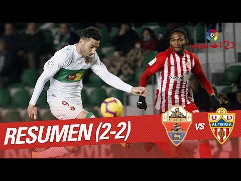 Resumen de Elche CF vs UD Almería (2-2)