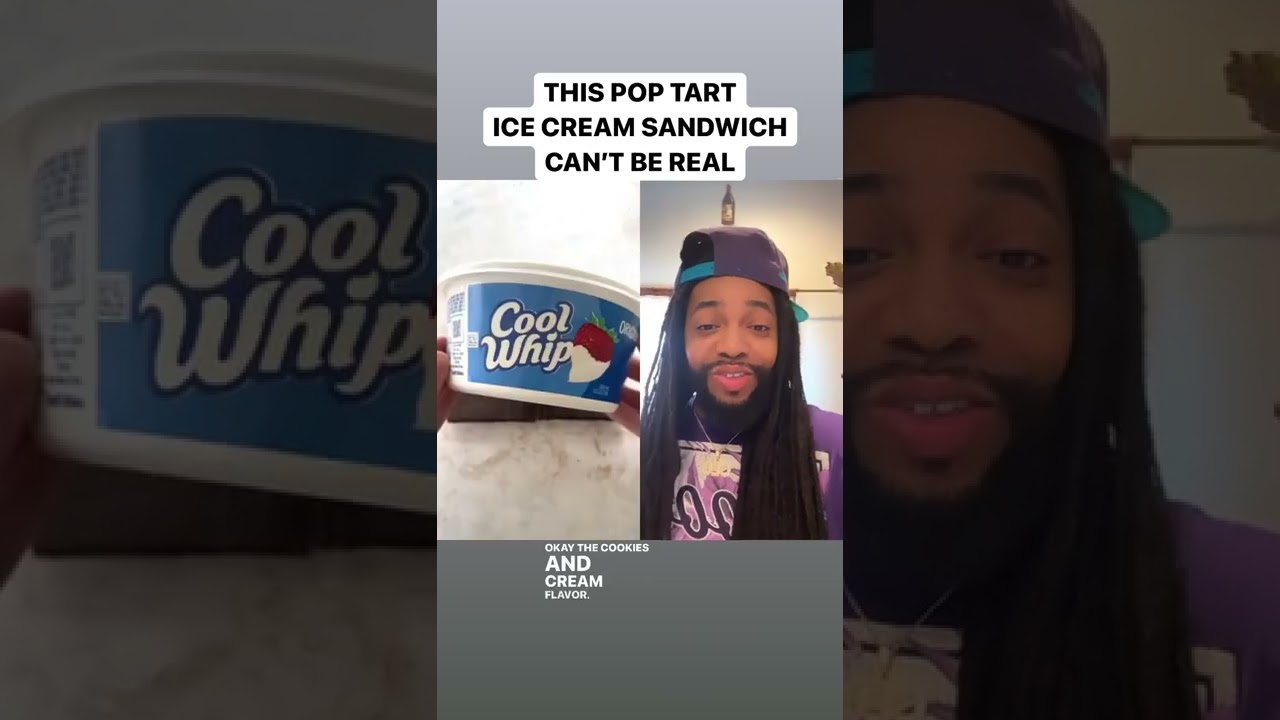 This pop tart ice cream sandwich can’t be real #shorts #youtubeshorts