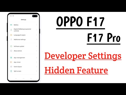 OPPO F17, F17 Pro Developer Setting Hidden Feature