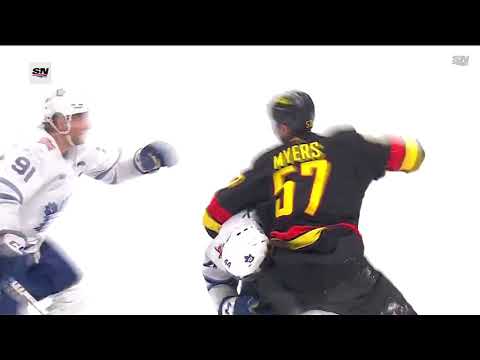 Canucks Vs leafs Fight