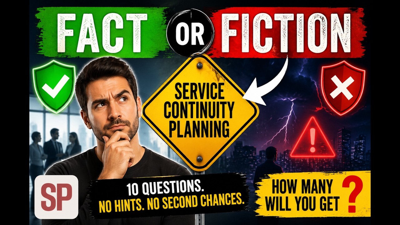 Fact or Fiction: Service Continuity Planning (Most Businesses Get This WRONG)
