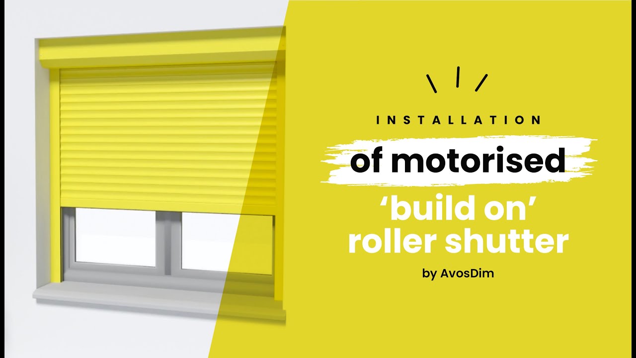How to install a motorised build on roller shutter