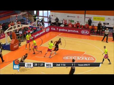 ABA Liga 2016/17 highlights, Round 18: Cedevita  - Mega Leks (15.1.2017)