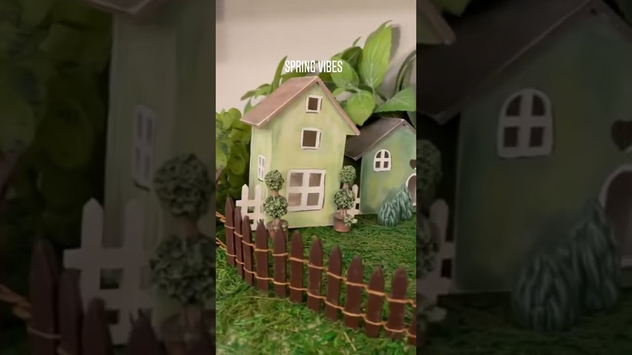 Miniature Houses For Spring Decor