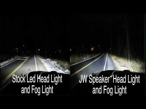 2017 Jeep Wrangler OEM LED Lights VS JW SPEAKER J Series LIGHTS