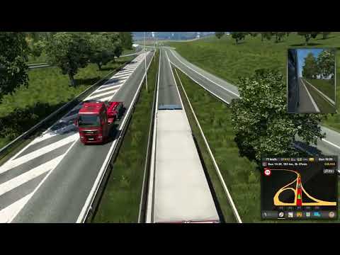 Euro Truck Simulator 2 [Lemonade delivery from Zurich to Geneva]