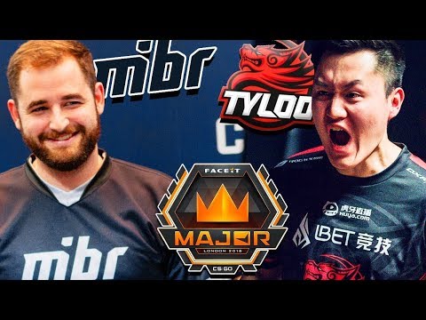 MiBR vs TyLoo | FACEIT Major 2018 | Legends - Day 1 | Best Moments | Highlights | CS:GO