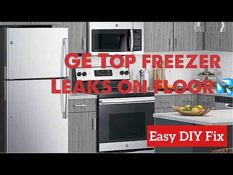 ✨ GE FREEZER Top Freezer - LEAKING on FLOOR — FIXED ✨