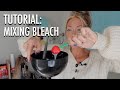 Diy Mixing Bleach Lightener Step By Step
