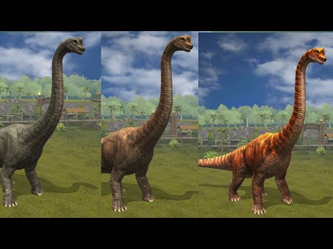 brachiosaurus level 10, 20, 30, 40 - jurassic world the game - episodes 54