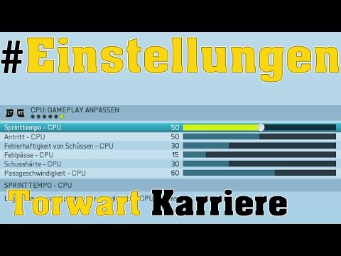Meine Fifa 16 Torwartkarriere Einstellungen | Tutorial