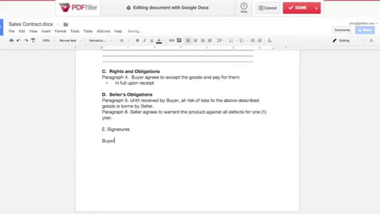 How do you create lines in Google Docs where you can write?
