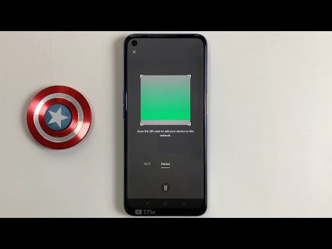 Connect to the network by QR code, share wifi password by QR code on OPPO A54 Android 10