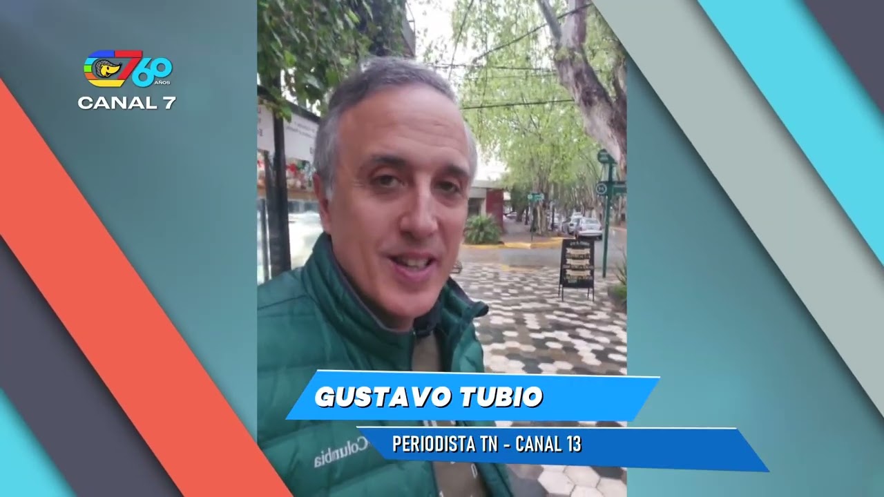 ¡Felices 60 años Canal 7! El saludo de Gustavo Tubio