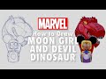 How to Draw Moon Girl and Devil Dinosaur LIVE w/ Ray-Anthony Height! | Marvel Comics