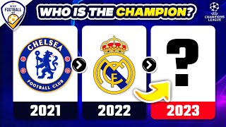 GUESS THE UEFA CHAMPIONS LEAGUE WINNERS 🏆 | FOOTBALL QUIZ 2025