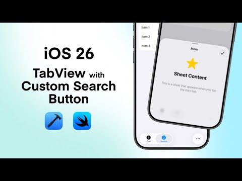 iOS 26 TabView with Custom Search Button to Open Sheet Instead of SearchView | Liquid Glass TabView