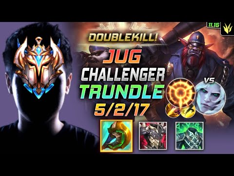 Challenger Trundle Jungle vs Viego - 챌린저 정글 트런들 템트리 룬 신파자 집공 トランドル Трандл 巨魔之王 特朗德 - LOL KR 11.15