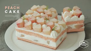 향긋한~(๑ˇεˇ๑) 복숭아 케이크 만들기 : Peach Cake Recipe : ピーチケーキ | Cooking tree