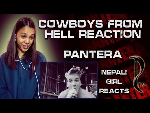 NEPALI GIRL REACTS | PANTERA REACTION | COWBOYS FROM HELL (Live in Moscow)