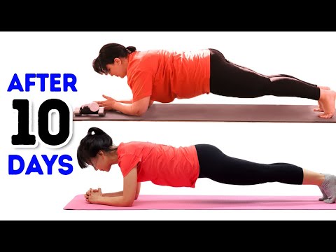 10 DAYS PLANK CHALLENGE | ARMS + BREAST + BELLY + THIGHS