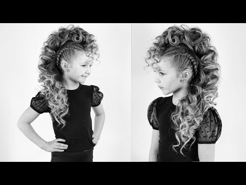 Curly Mohawk with Braids