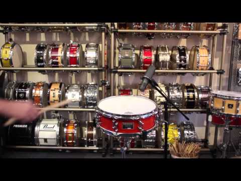 Brooks Drum Company 4.75 x 14 10-Ply Maple Snare Drum in Burnt Orange