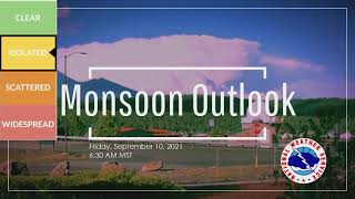 Monsoon Outlook: Friday, September 10, 2021