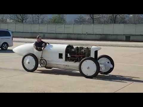 Blitzen-Benz at Mercedes-Benz test track in Stuttgart-Untertürkheim