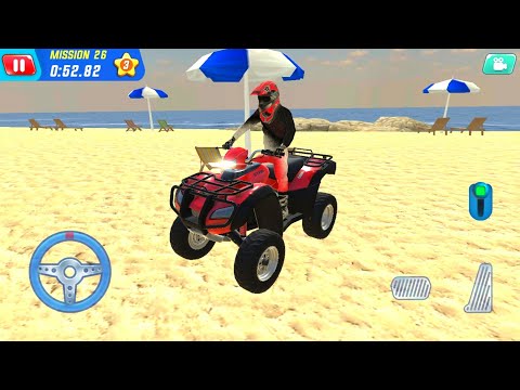 Emergency ATV Quad Bike Driving - Coast Guard Beach Team - Android Gameplay