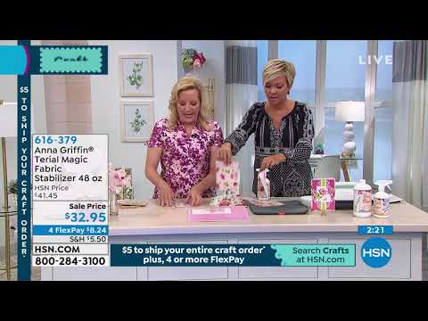 Anna Griffin Terial Magic Fabric Stabilizer 48 oz.