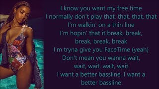 Tinashe ~ Me So Bad ft. Ty Dolla $ign, French Montana ~ Lyrics