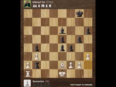 Semenkin vs Mikhail Tal • Riga, 1954