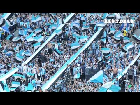 "Grêmio x São Paulo - Brasileirão 2015 - Hoje eu vim te apoiar" Barra: Geral do Grêmio • Club: Grêmio