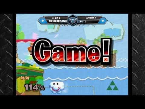 BLR4 melee 5.0 - Awkward seal (Sheik) vs Blitz (Fox) - LR1