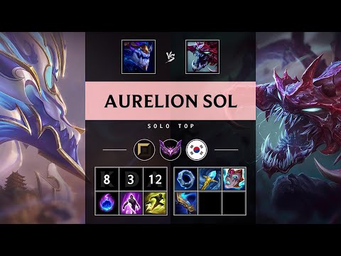 Aurelion Sol Top vs Cho'Gath - KR Master Patch 25.09