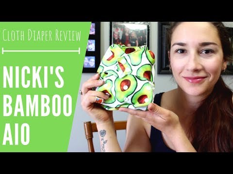 Nicki's Diapers Bamboo AIO Cloth Diaper Review + Demo on Two Toddlers