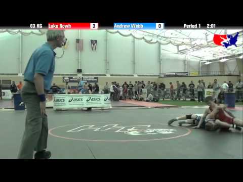 Luke Rowh vs. Andrew Webb at 2013 FILA Cadet Nationals - FS