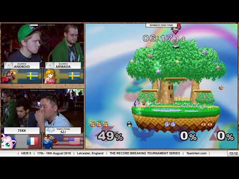 HEIR5 - Android / Armada Vs. S2J / Tekk - Winners Semis - Melee Doubles
