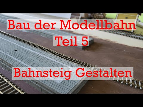 Bau der Modelleisenbahn-Teil 5|Farbliche Gestaltung der Bahnsteige mit Airbrush
