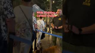 Carnival Cruise Lines DO NOT PLAY! Passing the K-9!