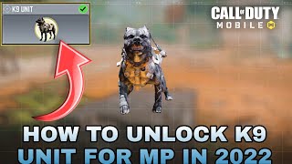 How To Unlock DOGS ( K9 UNIT) In MULTIPLAYER  CALL OF DUTY MOBILE COD MOBILE CODM