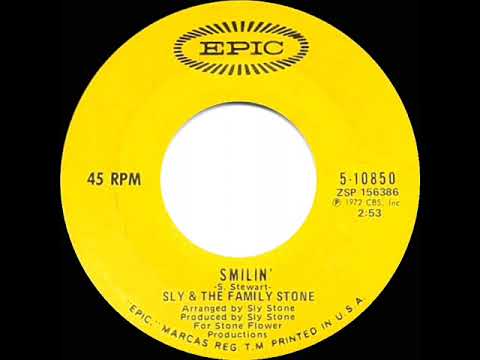 1972 HITS ARCHIVE: Smilin’ - Sly & The Family Stone (mono 45)